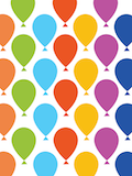 Custom front colorful balloons medium